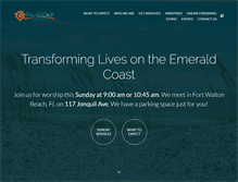Tablet Screenshot of emeraldcoastchurch.com